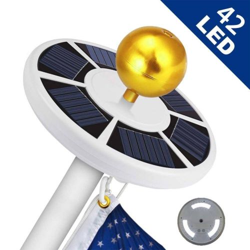 42 LED Solar Flag Pole Light Adjustable Outdoor Camping Tent Light 42 LED Solar Flag Pole Light Adjustable Outdoor Camping Tent Light